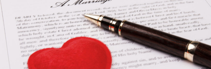 Factors Behind Increased US Divorce Rates - Close-up pen with red heart.